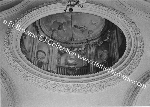 BEAULIEU  CENTRE OF DRAWING ROOM CEILING BY A KAUFFMAN